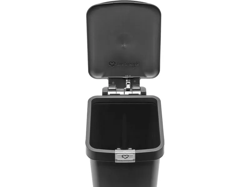 Brabantia Recyclingbehälter StepUp 10 l, Dunkelgrau