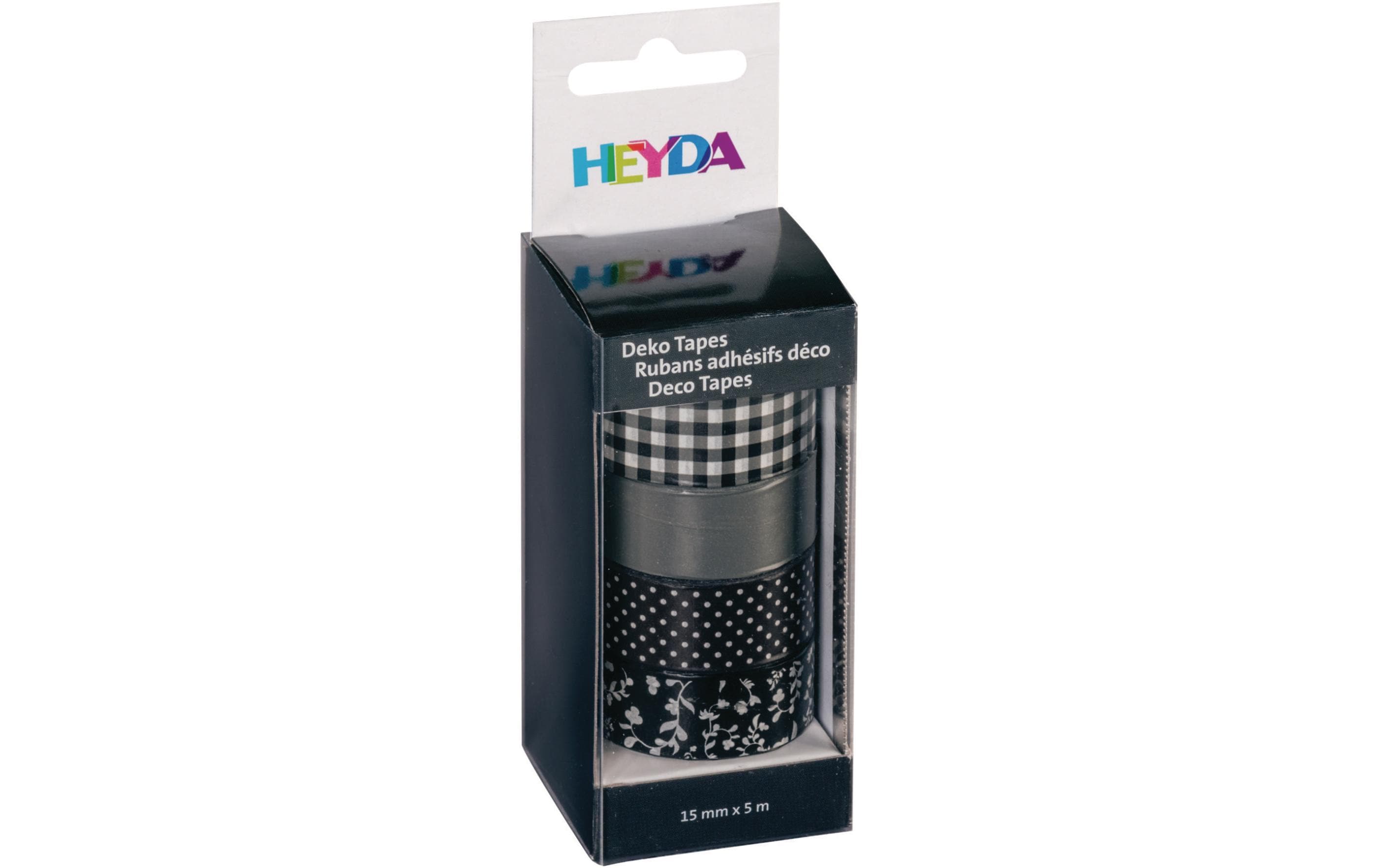 Heyda Washi Tape Colour Code Onyx Schwarz Heyda Washi Tape Colour Code Onyx Schwarz