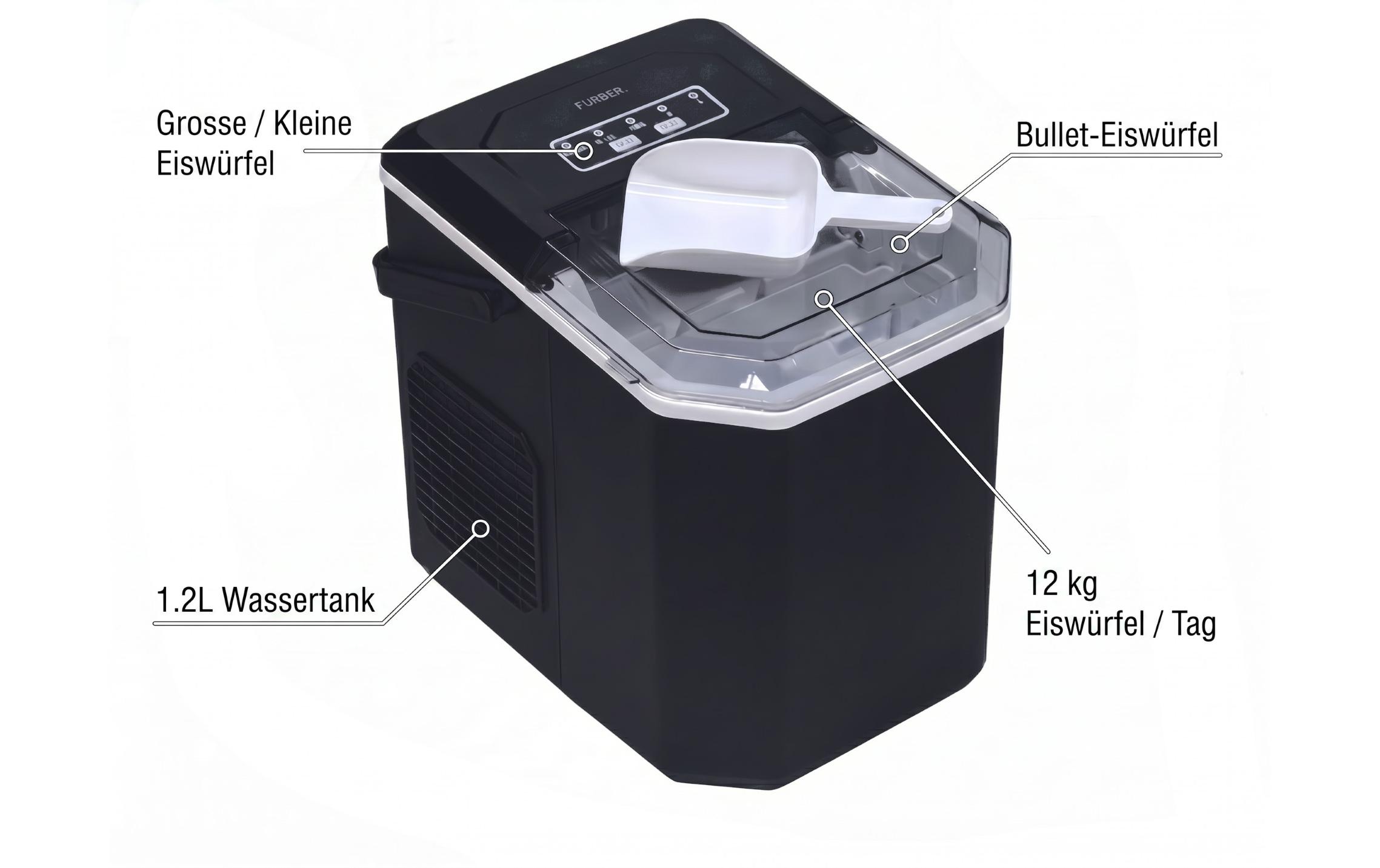 FURBER Eiswürfelmaschine Gelatus, 12 kg/24 h