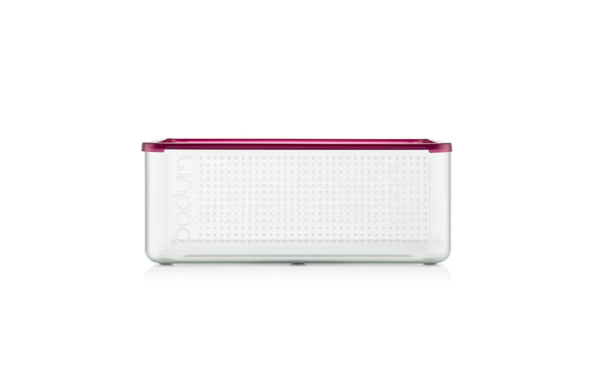 Bodum Brotbox Bistro mit Kunststoffdeckel, Cranberry