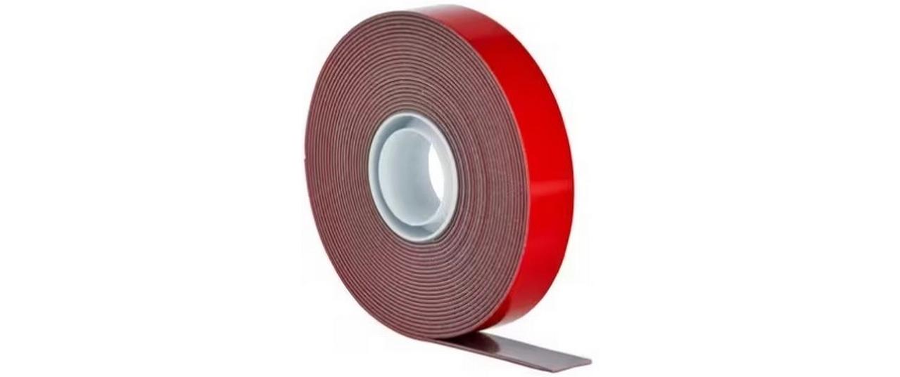 3M Aussenmontageband 19 mm x 5 m, Rot/Schwarz