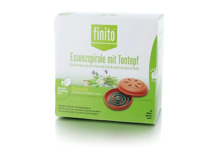 finito green Essenzspirale mit Tontopf 10 Stück finito green Essenzspirale mit Tontopf 10 Stück