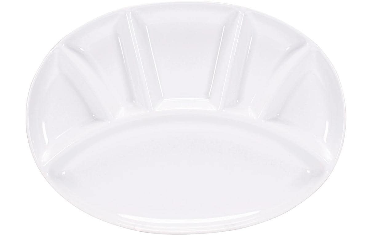 Kadastar Fondue-Teller oval Weiss
