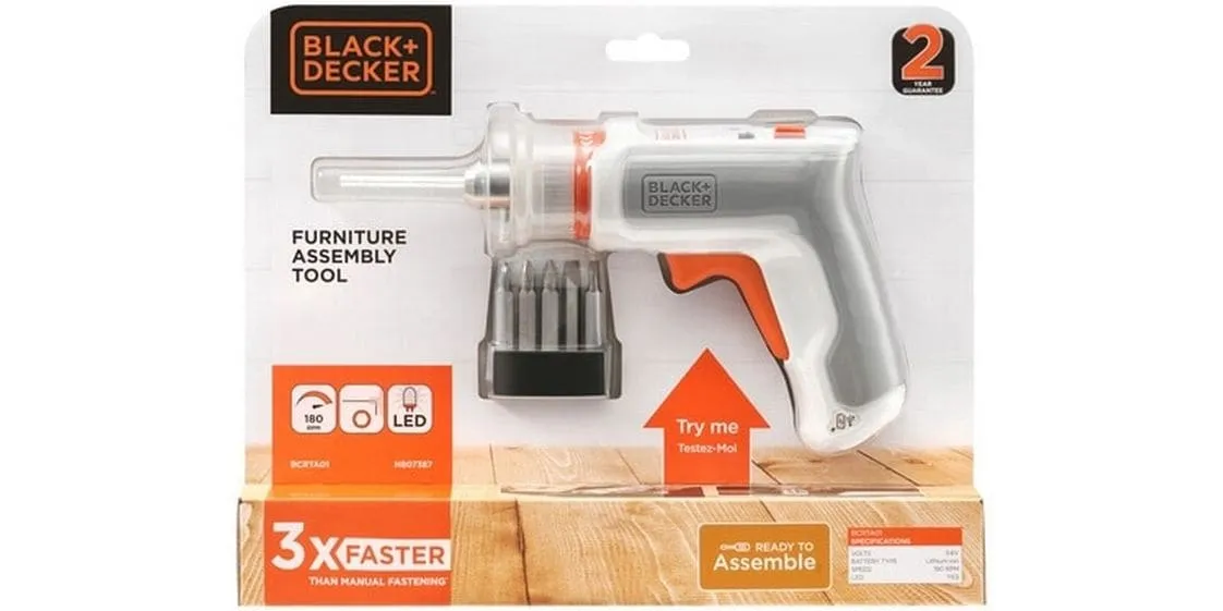BLACK+DECKER Akku-Schraubendreher BCRTA01-XJ 3.6 V Orange BLACK+DECKER Akku-Schraubendreher BCRTA01-XJ 3.6 V Orange