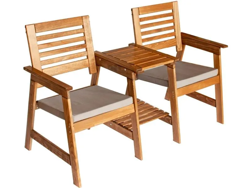Innovesta Balkonset Duoset, Braun, 2 Sitzplätze