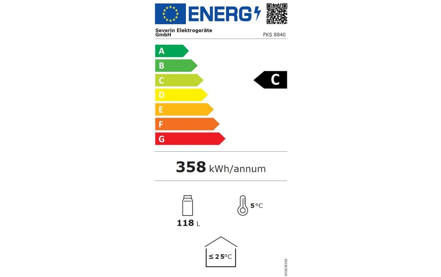 Severin Weinkühlschrank FKS 8840 Schwarz, Rechts