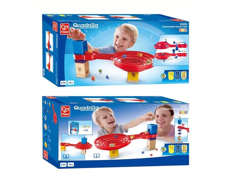Hape Kugelbahn Zubehör Quadrilla Doppel-Spirale Hape Kugelbahn Zubehör Quadrilla Doppel-Spirale