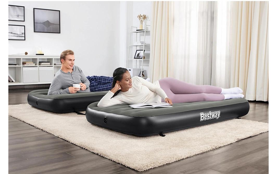 Bestway Luftbett Twin/Queen, 3 in 1 Schwarz, 188 x 99 cm