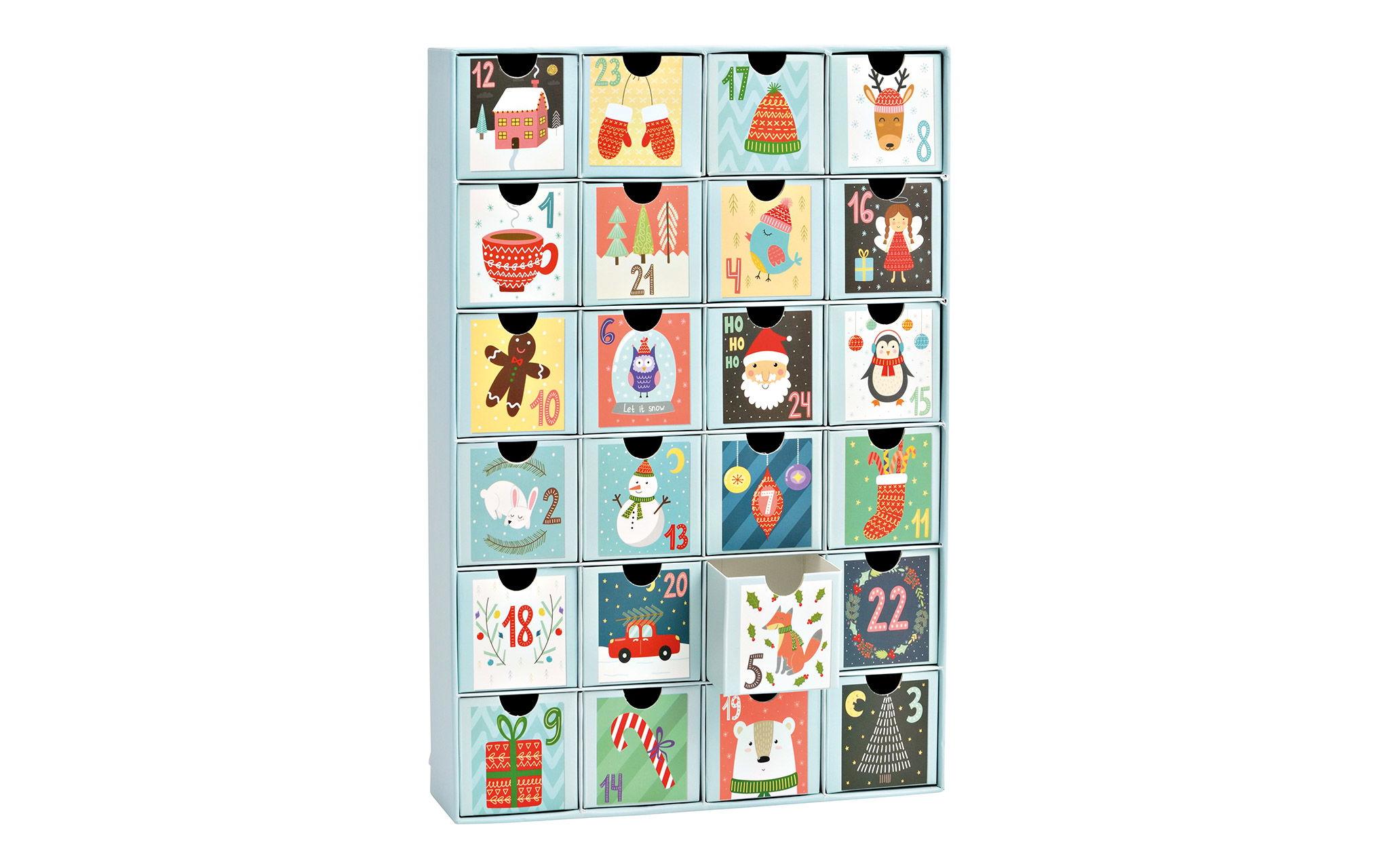 G. Wurm Adventskalender Christmas 26 x 39 x 6 cm