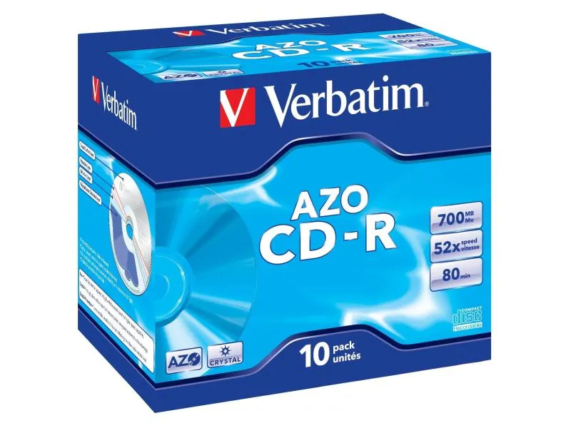 Verbatim CD-R AZO 0.7 GB, Jewelcase (10 Stück)