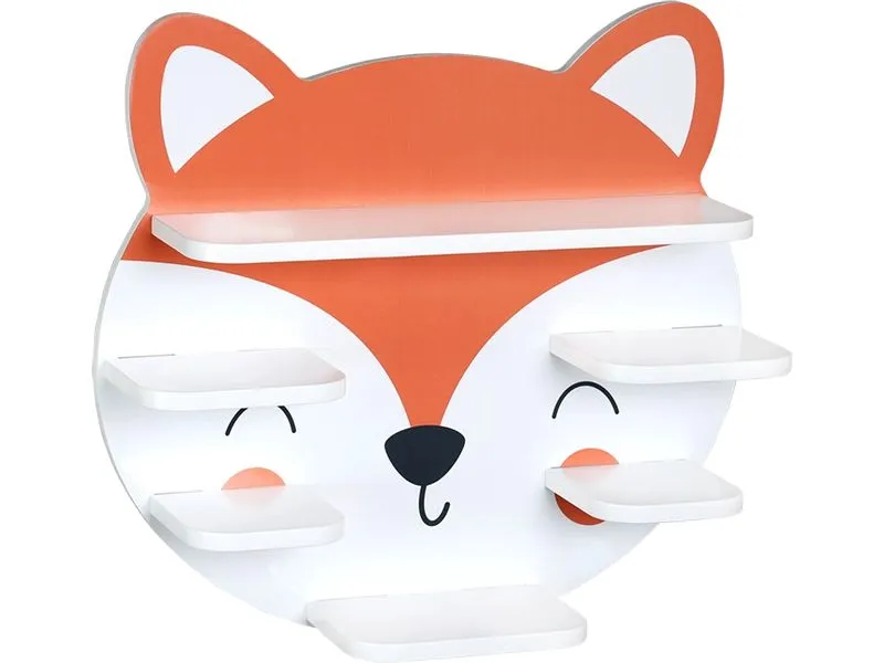 Kesper Étagère Bambus Orange Weiss 45 x 12 x 42 cm Kesper Étagère Bambus Orange Weiss 45 x 12 x 42 cm