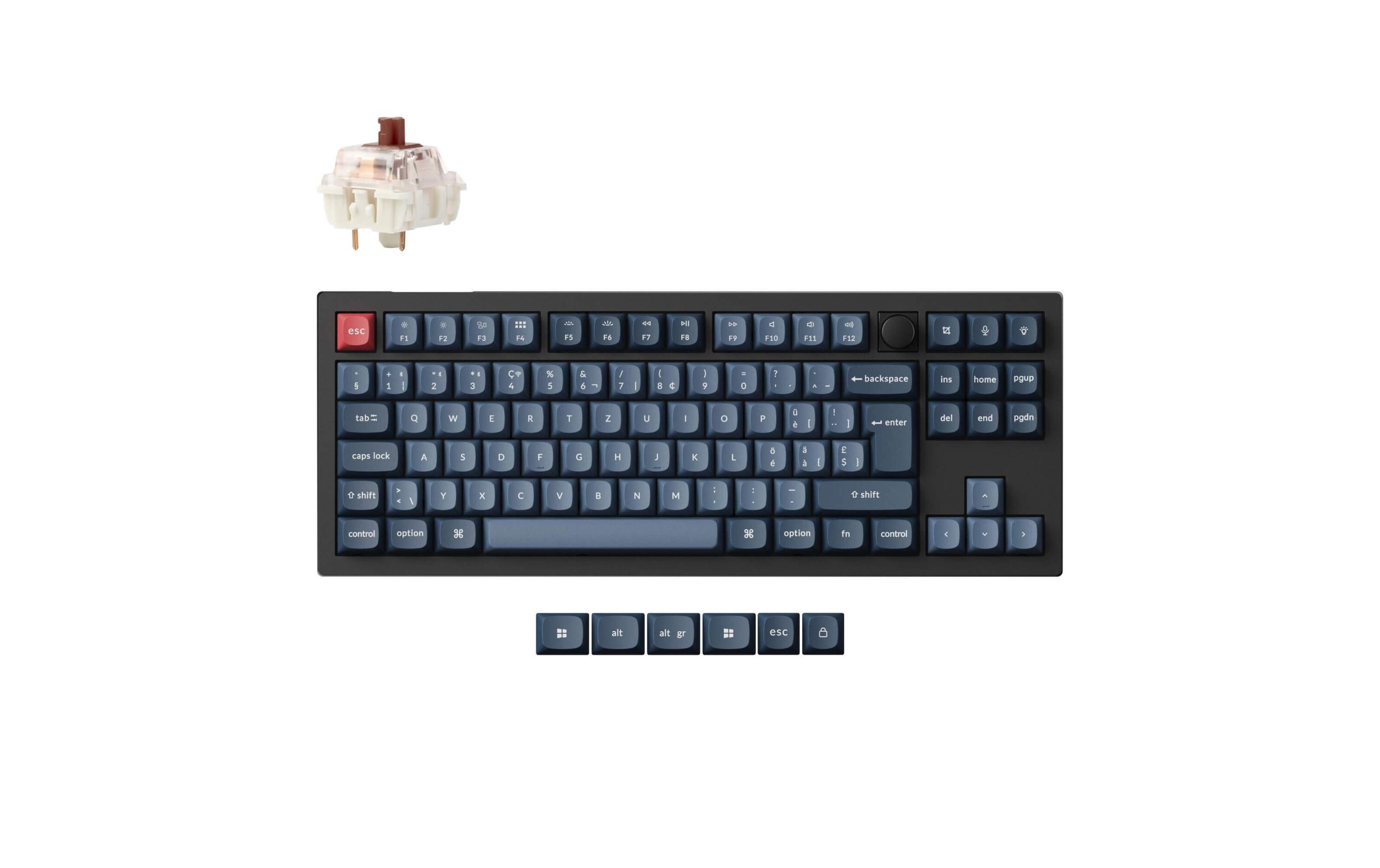 Keychron Gaming-Tastatur V3 Max Black Brown Switch Keychron Gaming-Tastatur V3 Max Black Brown Switch