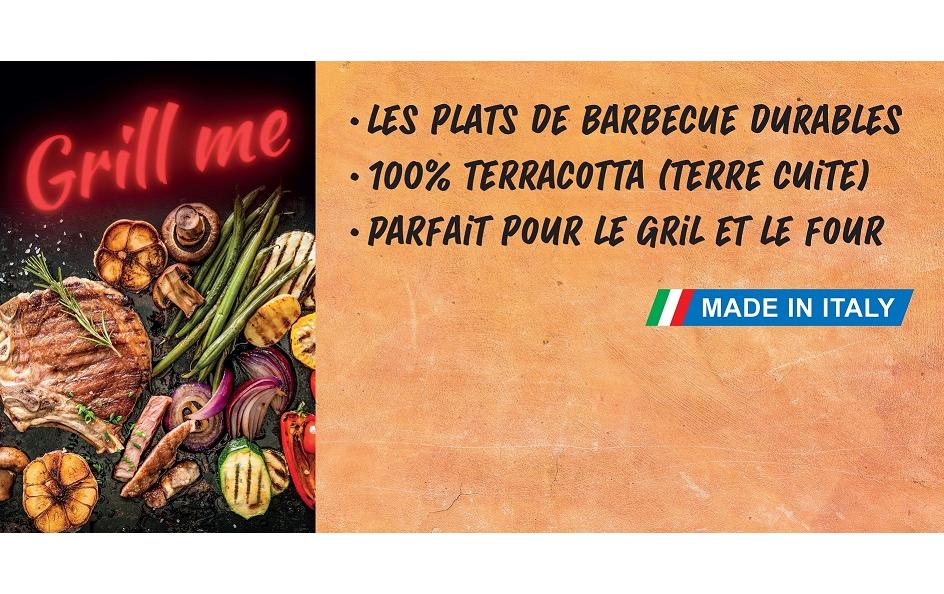 Nouvel Auflaufform Grill me Rund, Schwarz