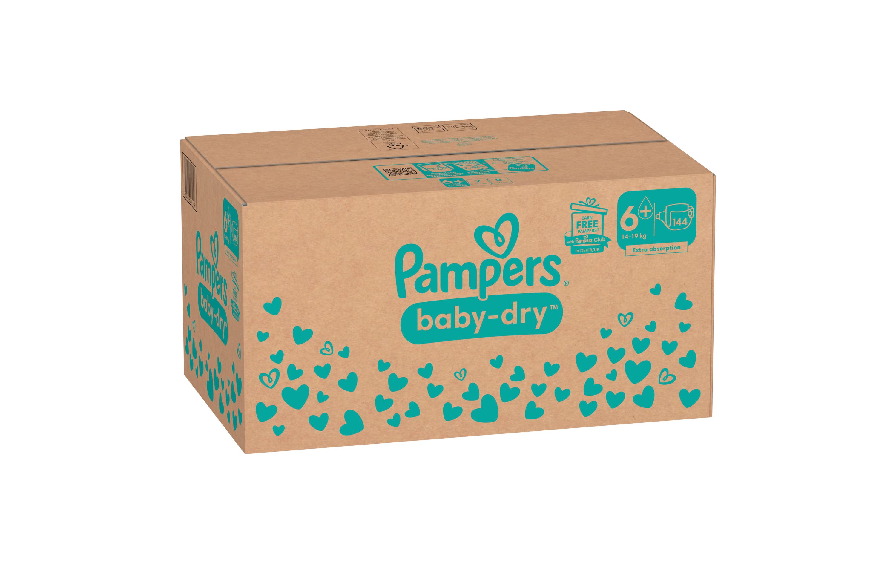 Pampers Windeln Baby Dry Extra Large Grösse 6+ Pampers Windeln Baby Dry Extra Large Grösse 6+