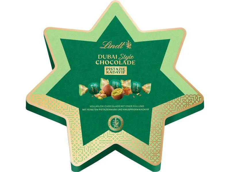 Lindt Dubai Style Chocolade Milch Stern Box 149 g Lindt Dubai Style Chocolade Milch Stern Box 149 g