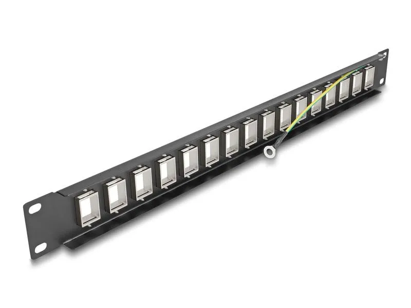 Delock Patchpanel Keystone 16 Port 1 HE 19 Rack Delock Patchpanel Keystone 16 Port 1 HE 19 Rack