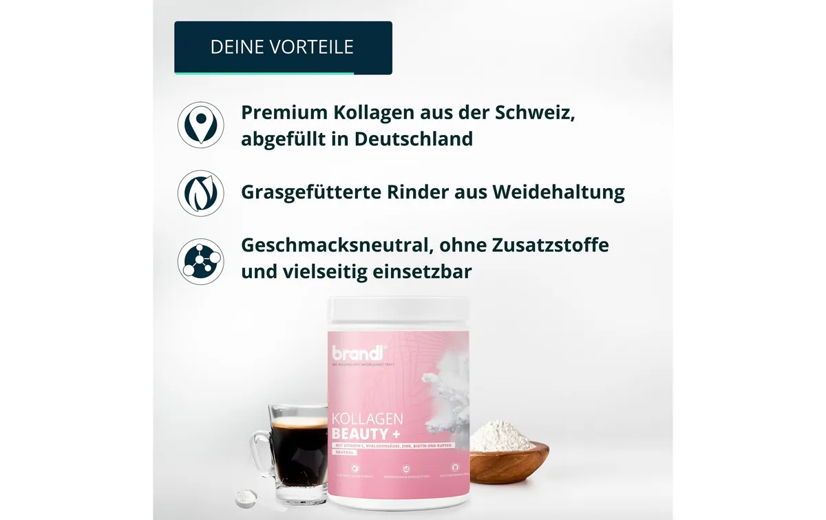 Brandl-Nutrition Pulver Kollagen Beatuy + 550 g