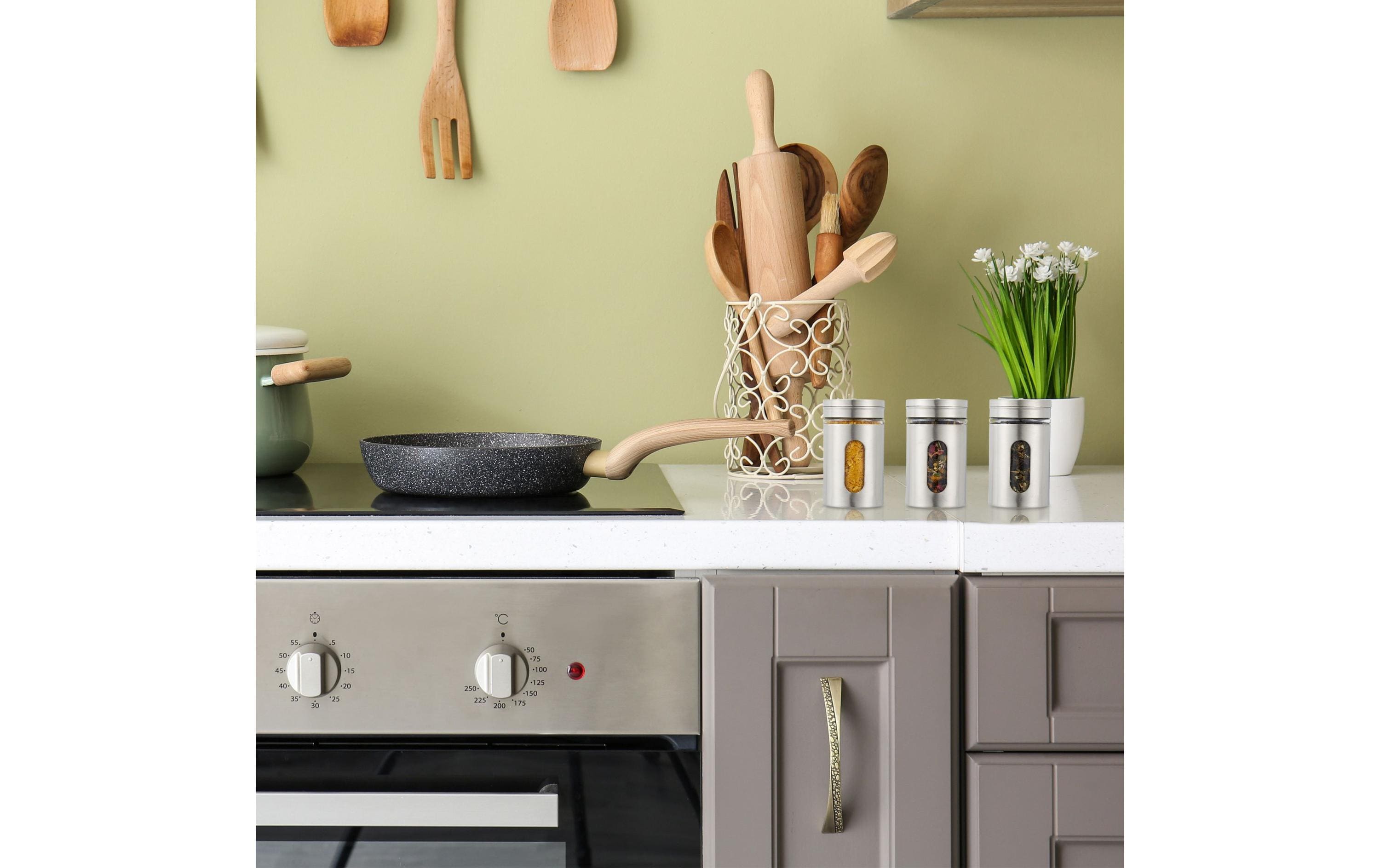 relaxdays Gewürzstreuer Silber/Transparent