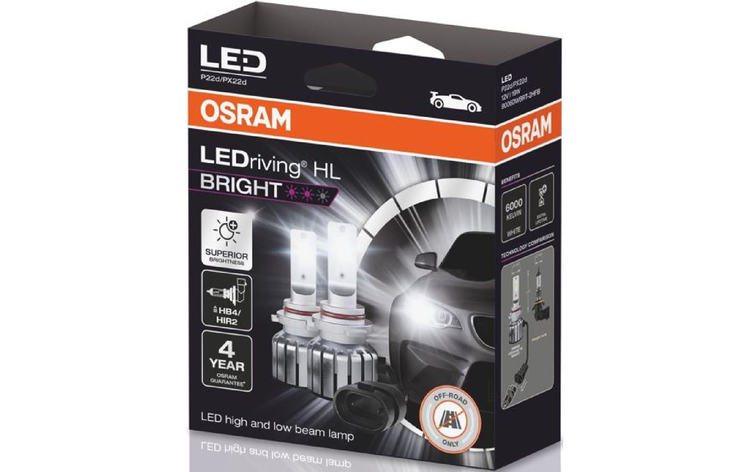 OSRAM LEDriving Off-Road LED Retrofit Bright HB4/HIR2/12V/19W PKW