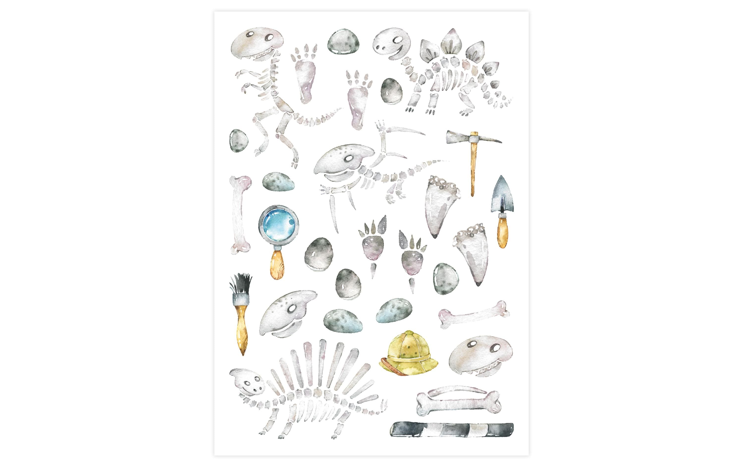 Papierdrachen Tattoo Set Roboter und Monster