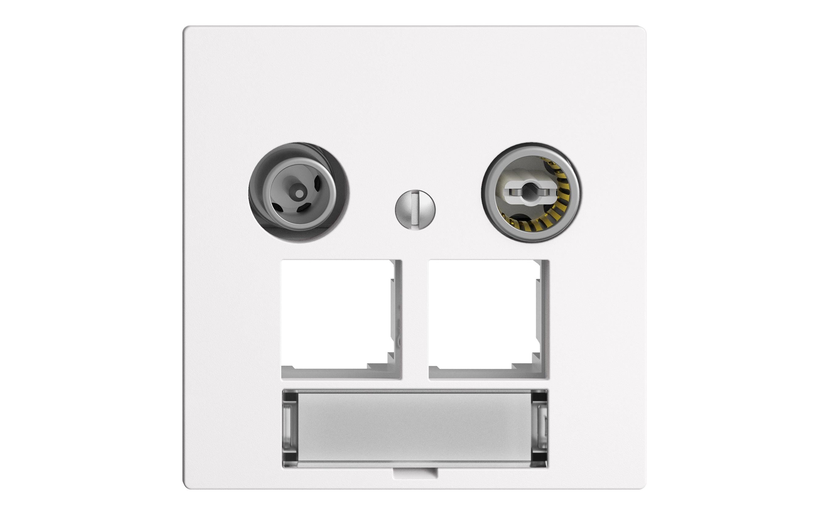 Feller EDIZIOdue Multimedia-Dose EB 2x RJ45 11dB EASYNET