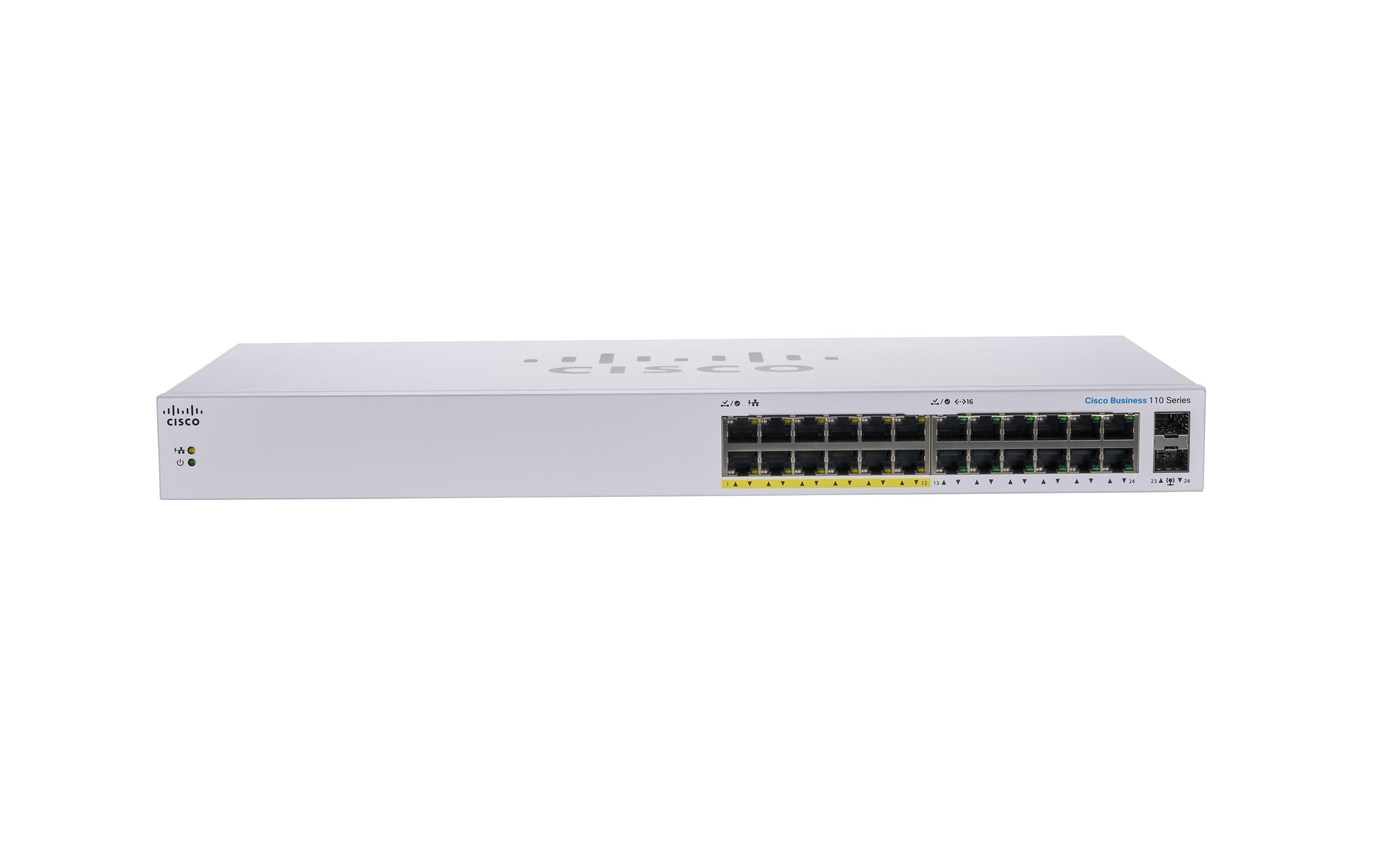 Cisco PoE Switch CBS110-24PP-EU 24 Port