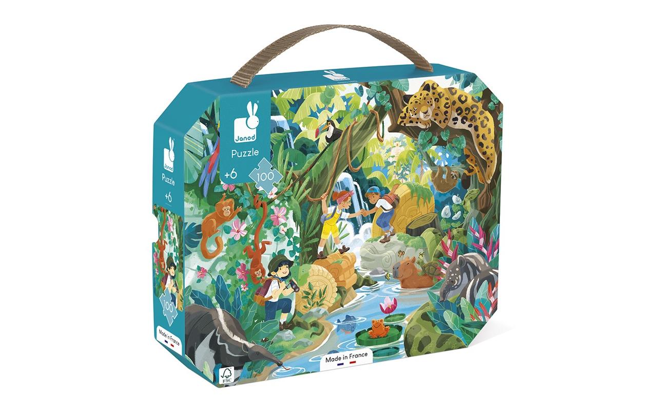 Janod Puzzle Urwald-Abenteuer Inca 100 Teile Janod Puzzle Urwald-Abenteuer Inca 100 Teile
