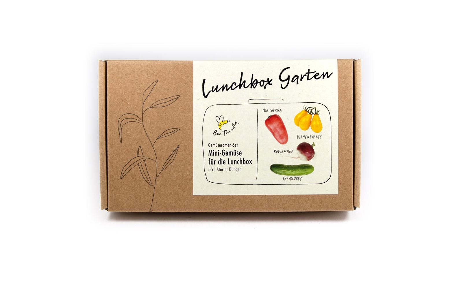 Naturkraftwerk Anzucht Lunchbox Garden, 4 Sorten Mini-Gemüse