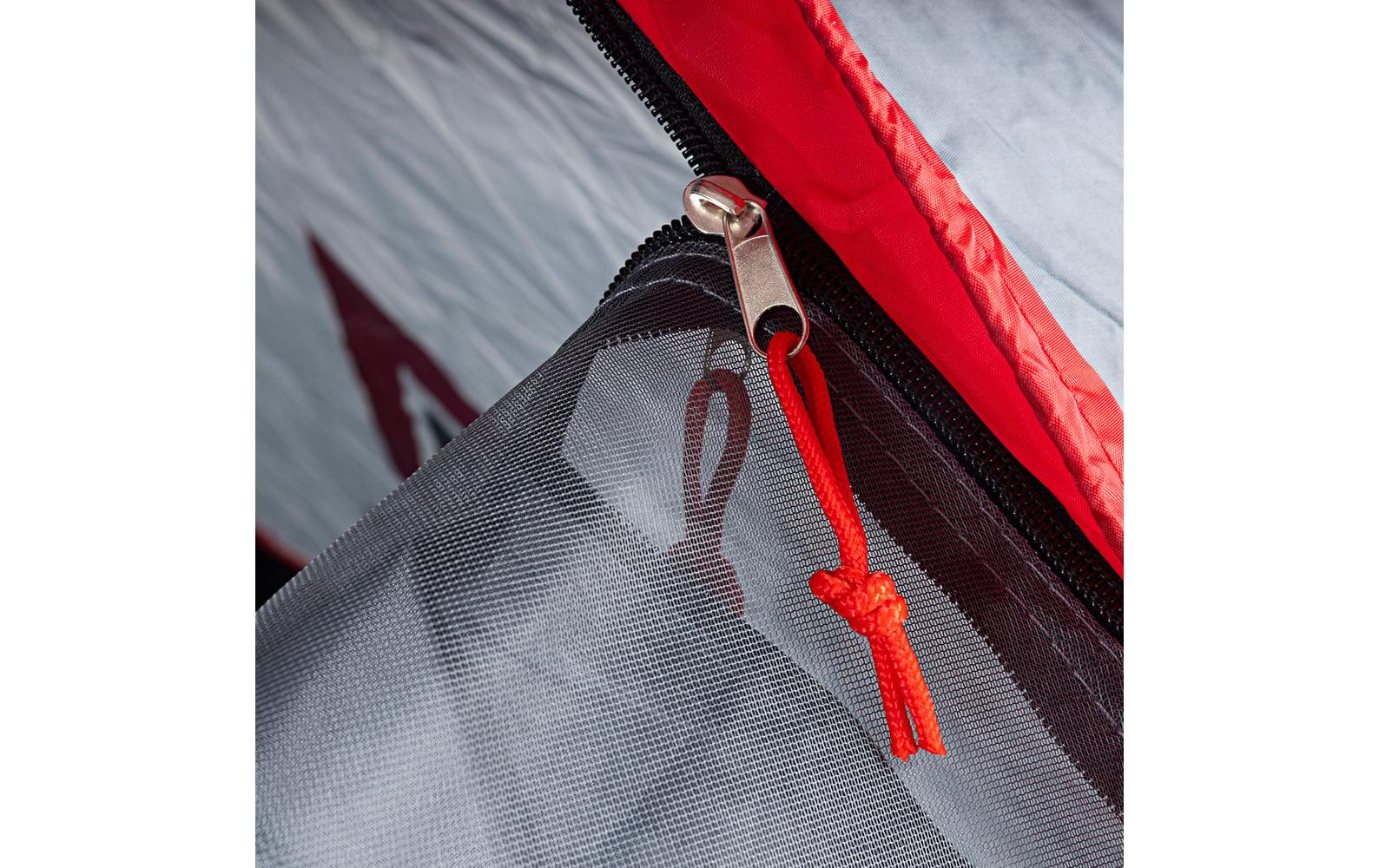 Atacama Wurfzelt Pop Up 3 Personen Dunkelgrau-Rot