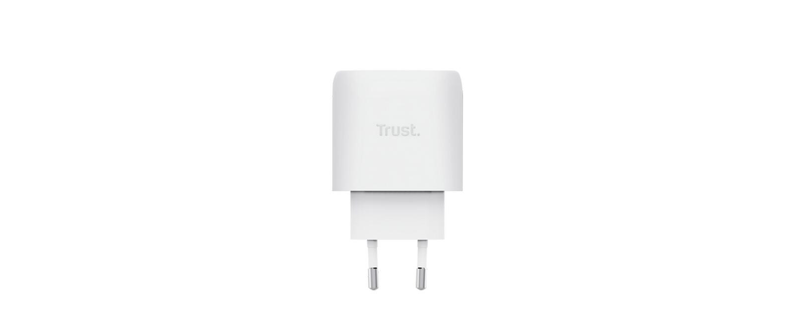 Trust USB-Wandladegerät Maxo USB-C-GaN 45 W Weiss