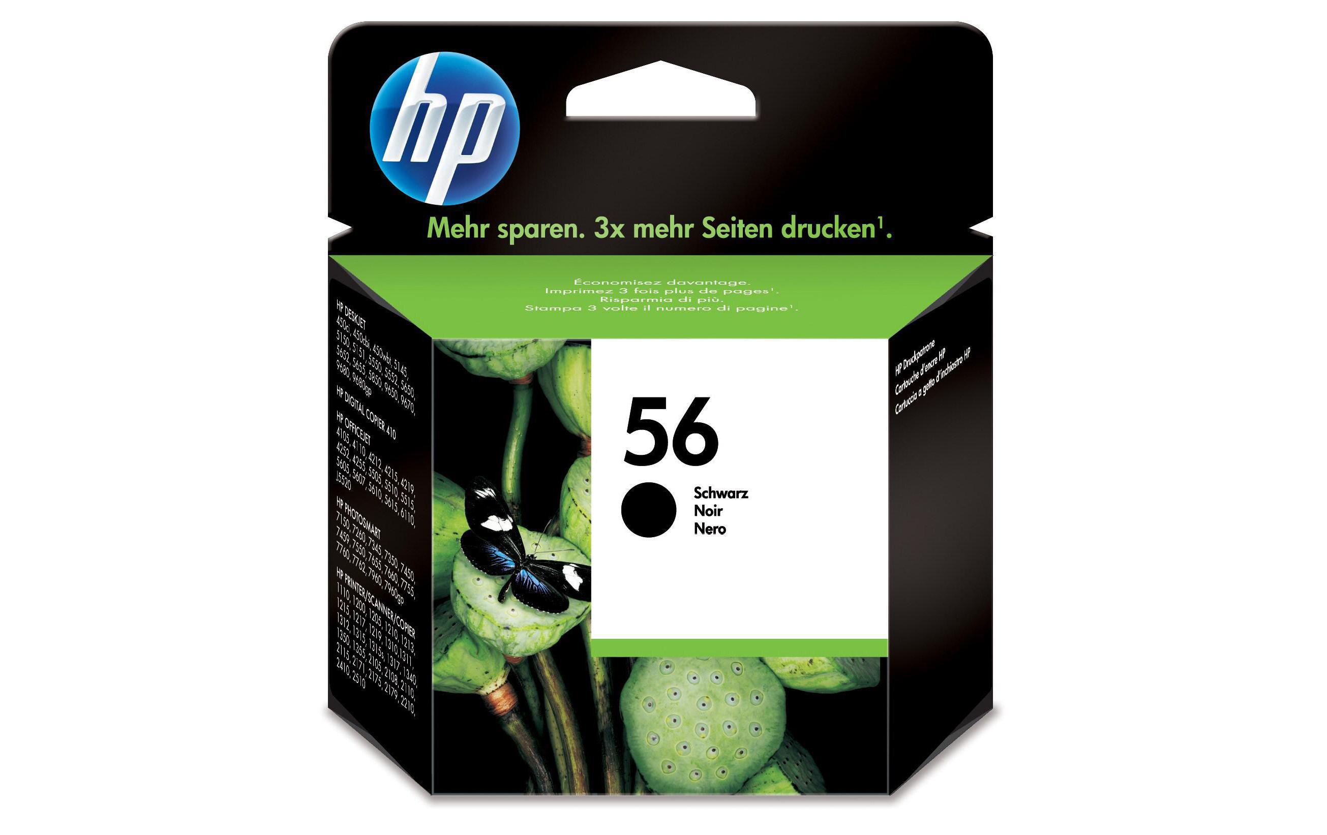 HP Tinte Nr. 56 (C6656AE) Black HP Tinte Nr. 56 (C6656AE) Black