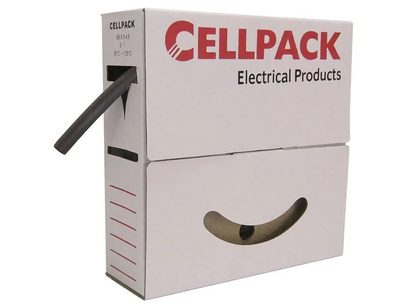 Cellpack AG Schrumpfschlauch 15 m x 3 mm Schwarz
