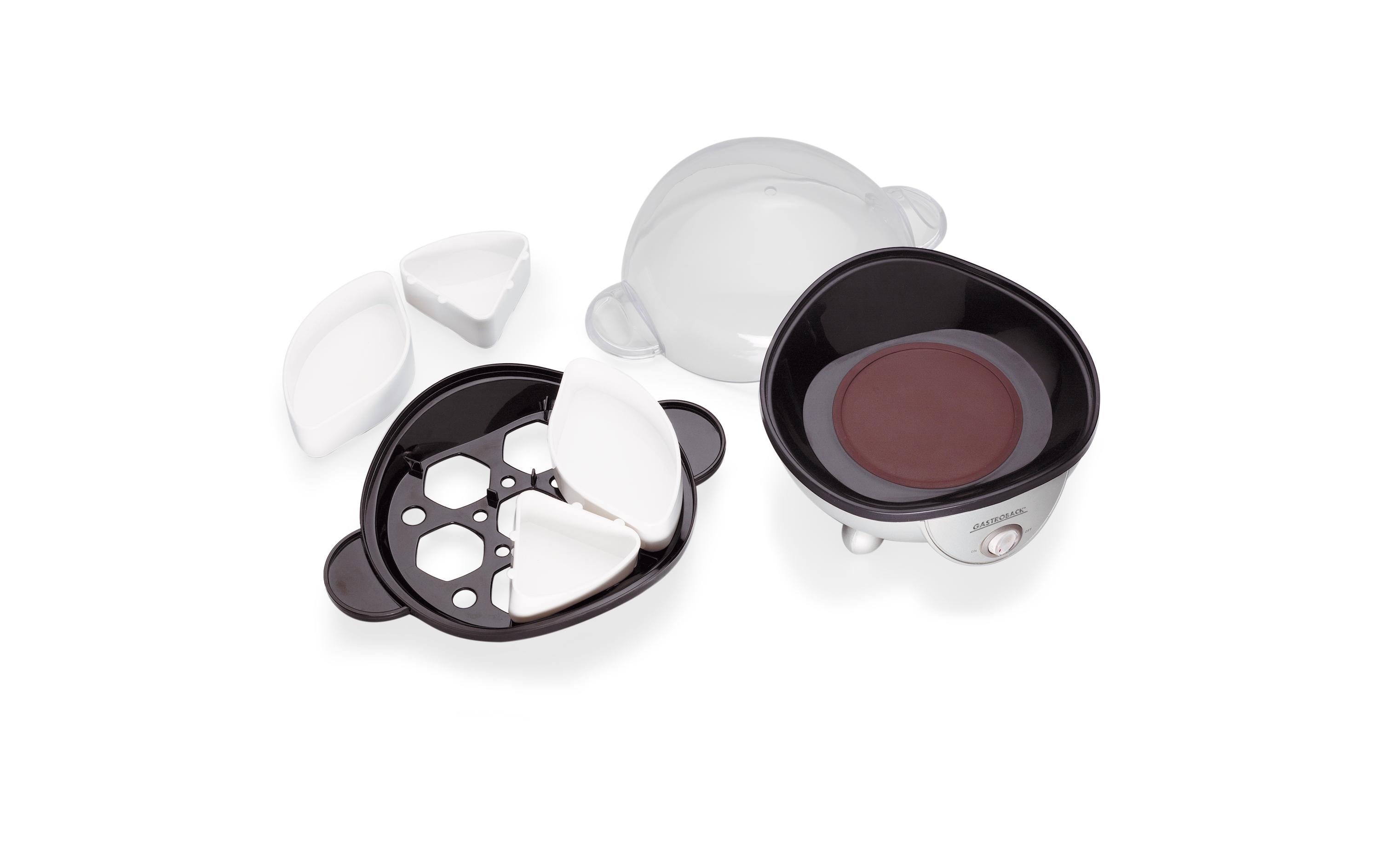 Gastroback Eierkocher 42801 Schwarz/Silber