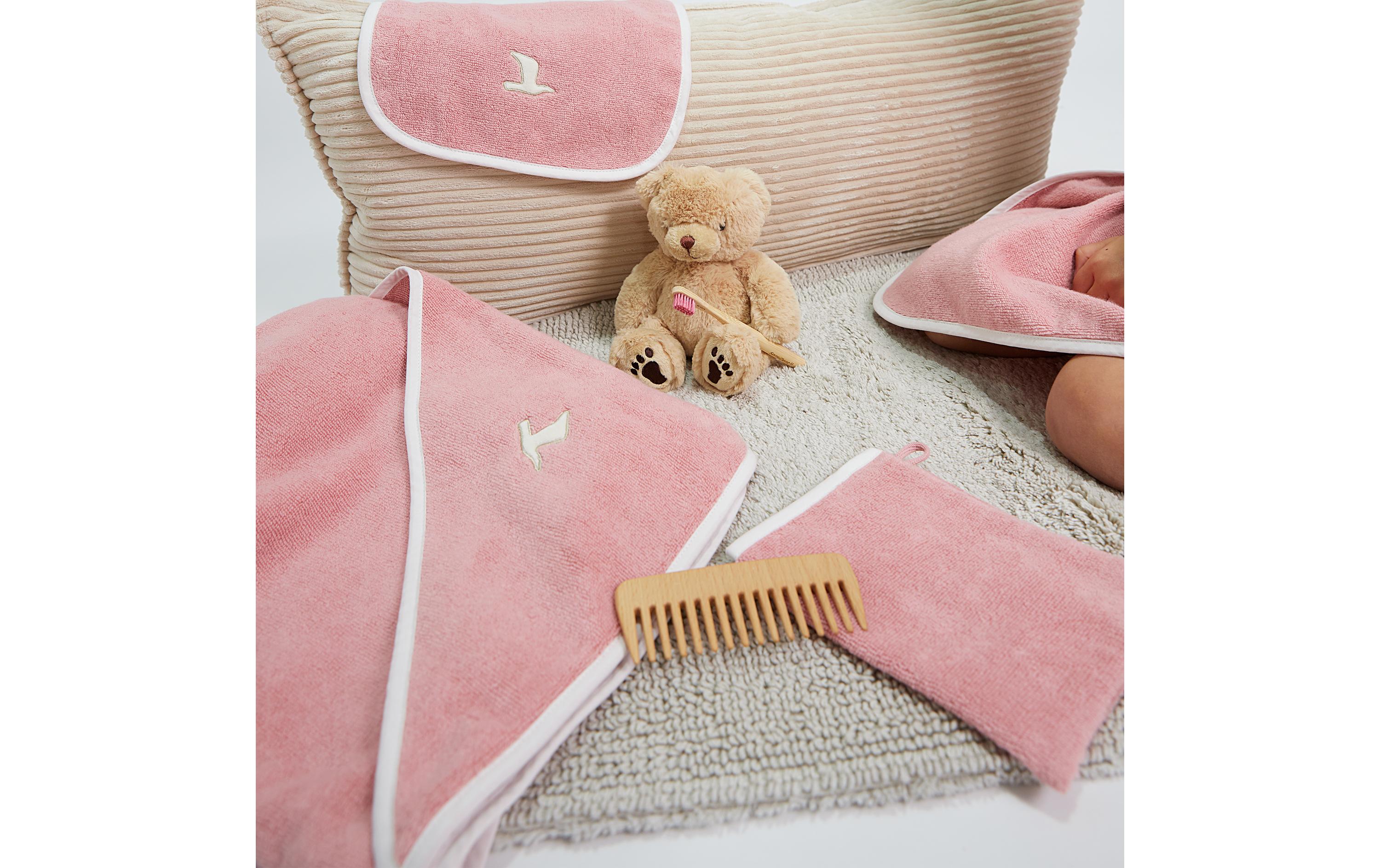 Möve Baby-Waschhandschuh Soft Hug 15 x 20 cm, Rosa