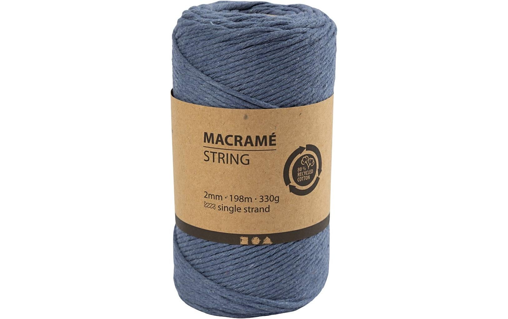 Creativ Company Baumwollgarn Macramé Kordel Blau Creativ Company Baumwollgarn Macramé Kordel Blau