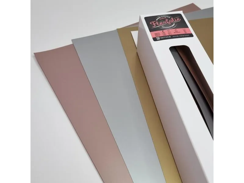 Chemica Aufbügelfolie Flex 30 x 50 cm, 3er Set, Mehrfarbig