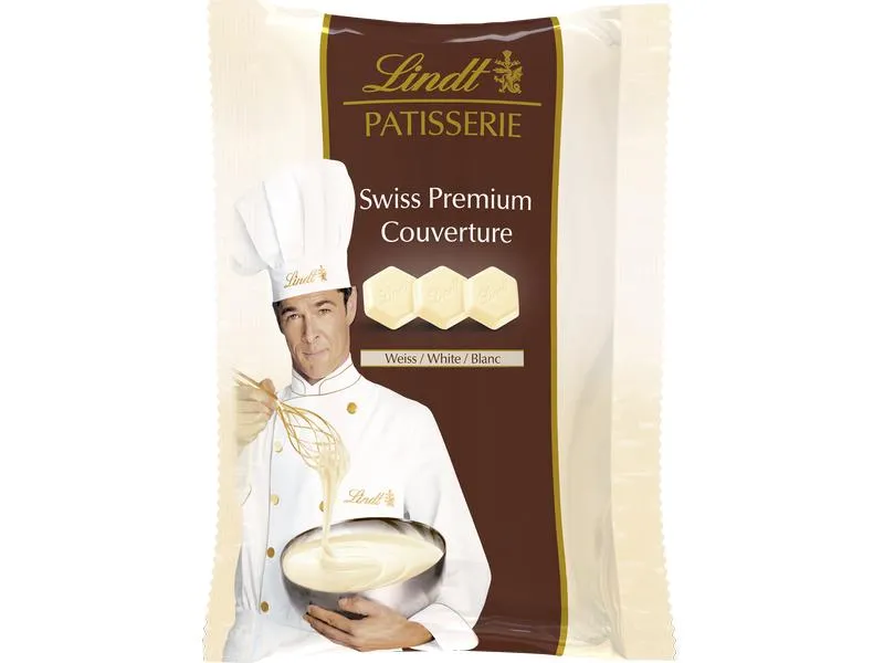 Lindt Schokolade Patisserie Weiss Swiss Premium Couverture 500 g Lindt Schokolade Patisserie Weiss Swiss Premium Couverture 500 g