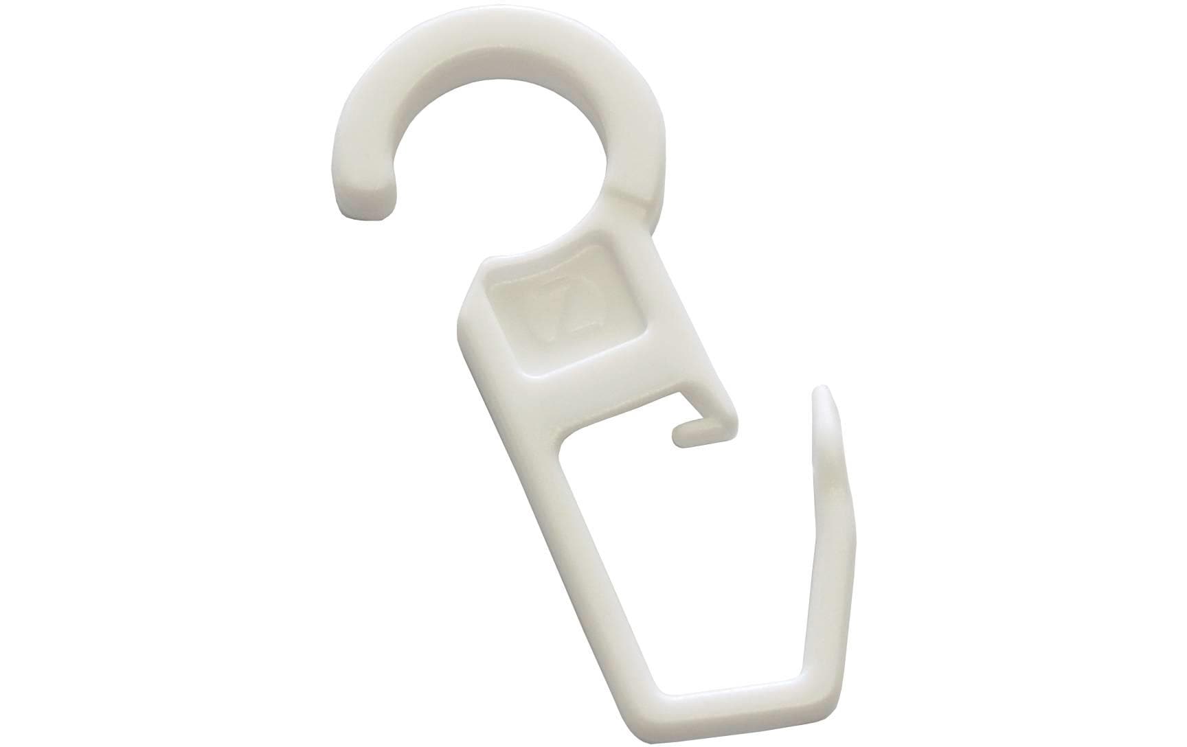 Gardinia Faltenlegehaken Weiss, 10 Stück, 10 mm