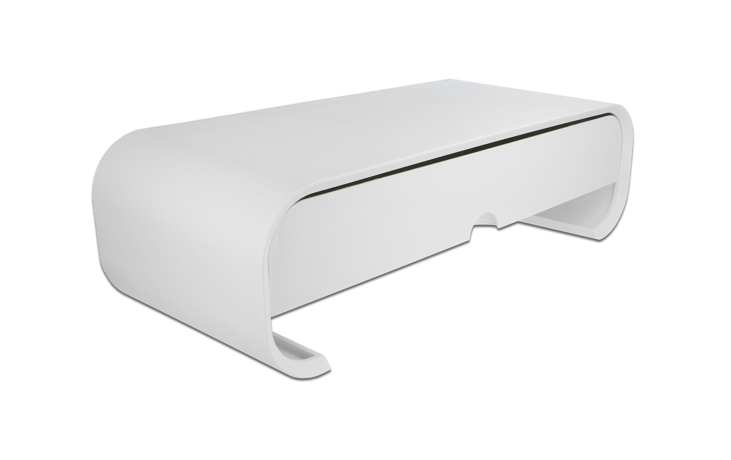 Delock Monitor Erhöhung mit einer Schublade Weiss Delock Monitor Erhöhung mit einer Schublade Weiss