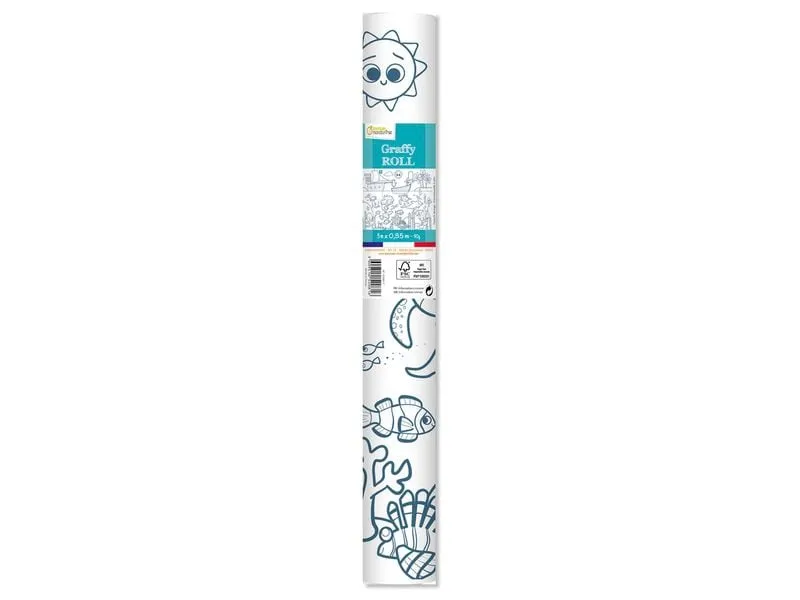 Avenue Mandarine Graffy Roll, Piraten und Meerjungfrauen Weiss Avenue Mandarine Graffy Roll, Piraten und Meerjungfrauen Weiss