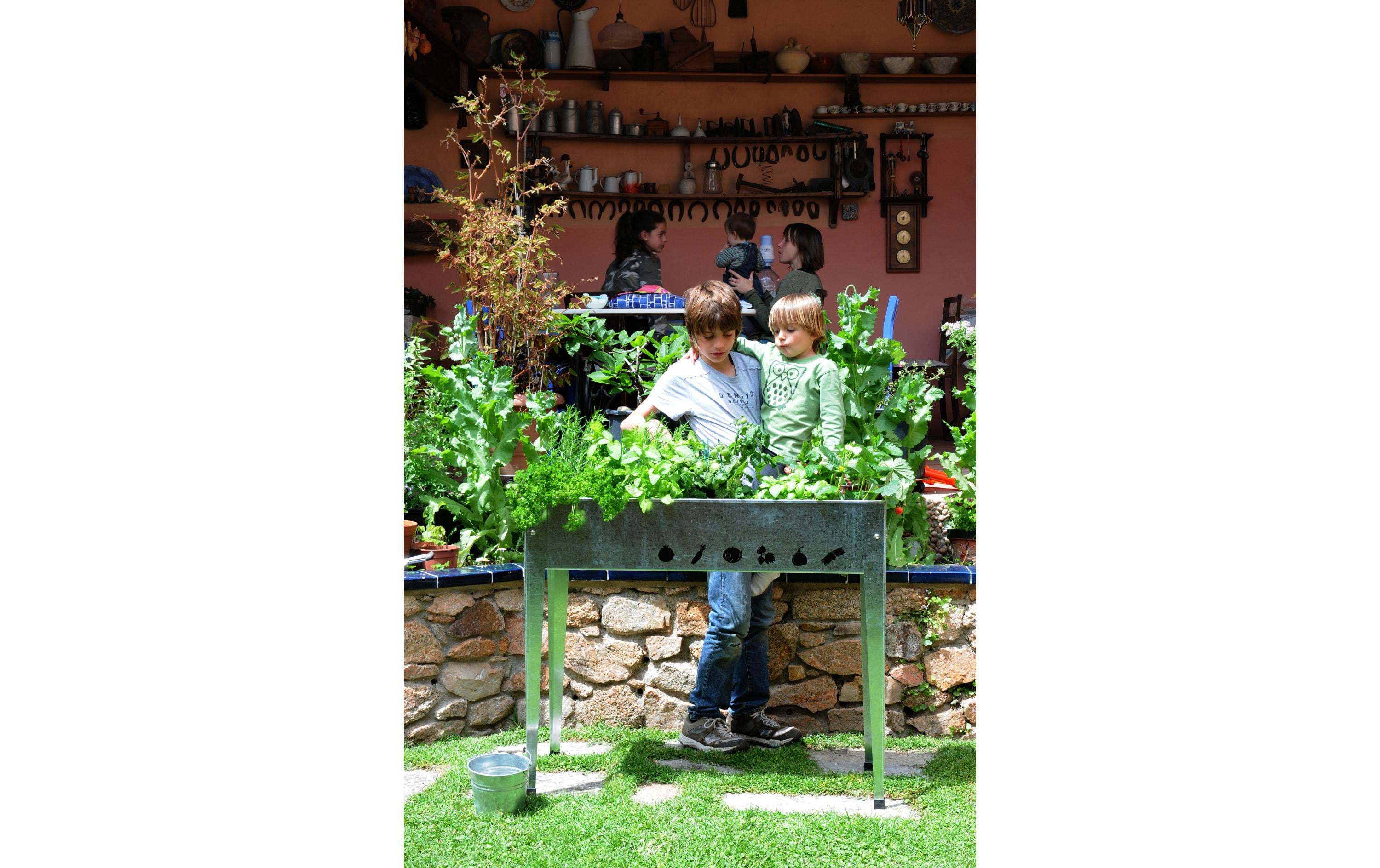 Herstera Hochbeet 100 x 40 x 84 cm Urban Garden Anthrazit