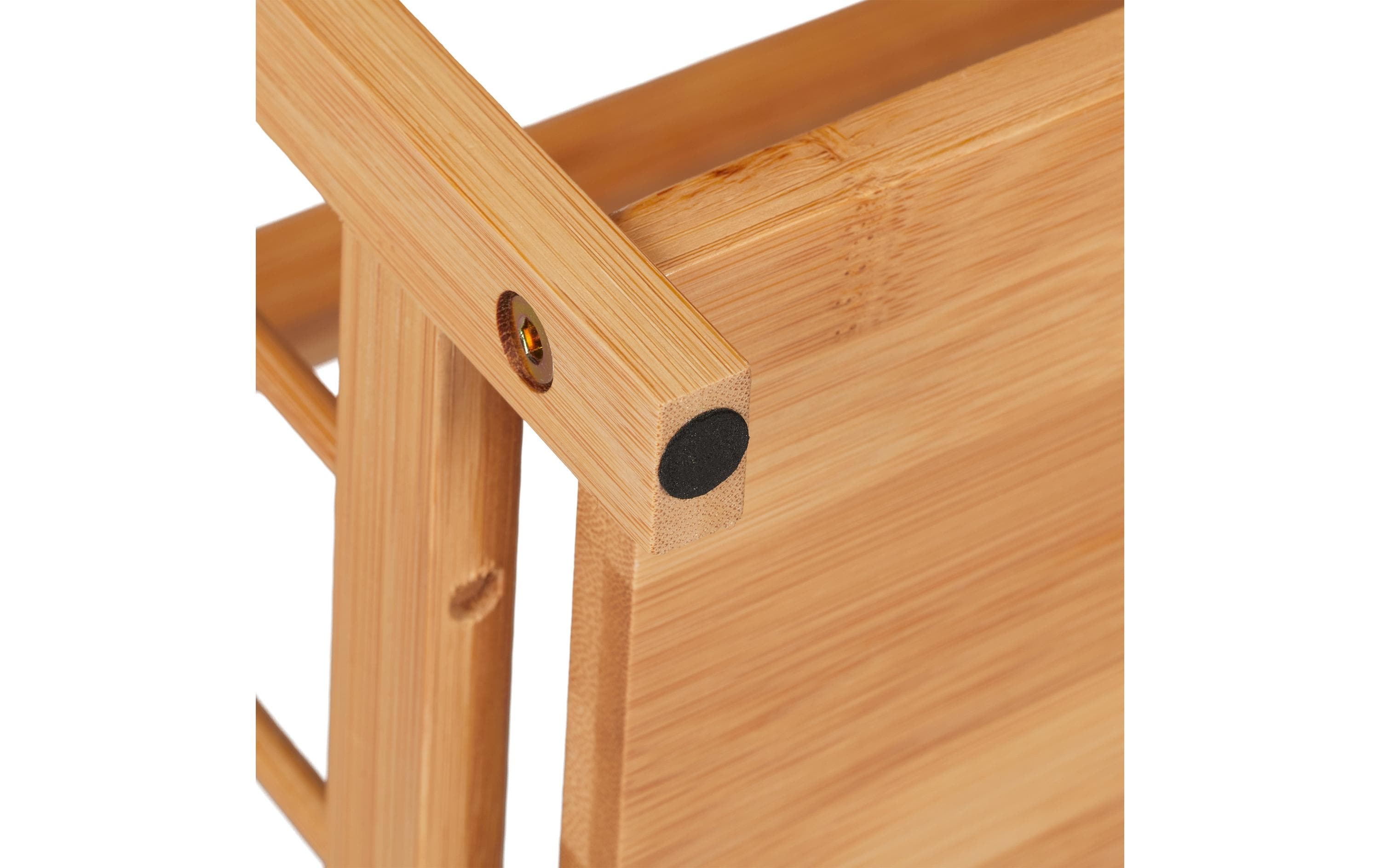 relaxdays Gewürzregal Bambus 3 Etagen Hellbraun