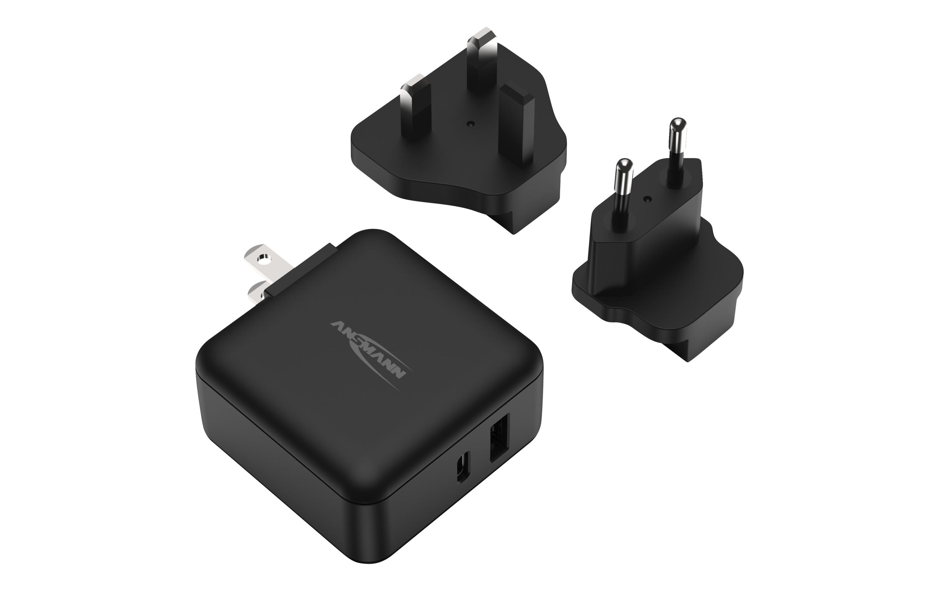 Ansmann USB-Wandladegerät Travel Charger TC230PD 2x USB-A/C, 30 W Ansmann USB-Wandladegerät Travel Charger TC230PD 2x USB-A/C, 30 W