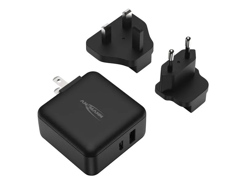 Ansmann USB-Wandladegerät Travel Charger TC230PD 2x USB-A/C, 30 W Ansmann USB-Wandladegerät Travel Charger TC230PD 2x USB-A/C, 30 W
