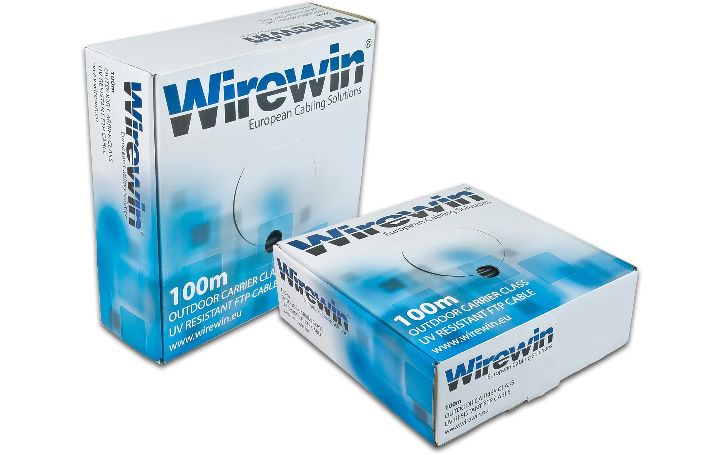 Wirewin Rangierkabel VKBOX OUTDOOR 100.0 Cat 5e, FTP, 100 m, Schwarz