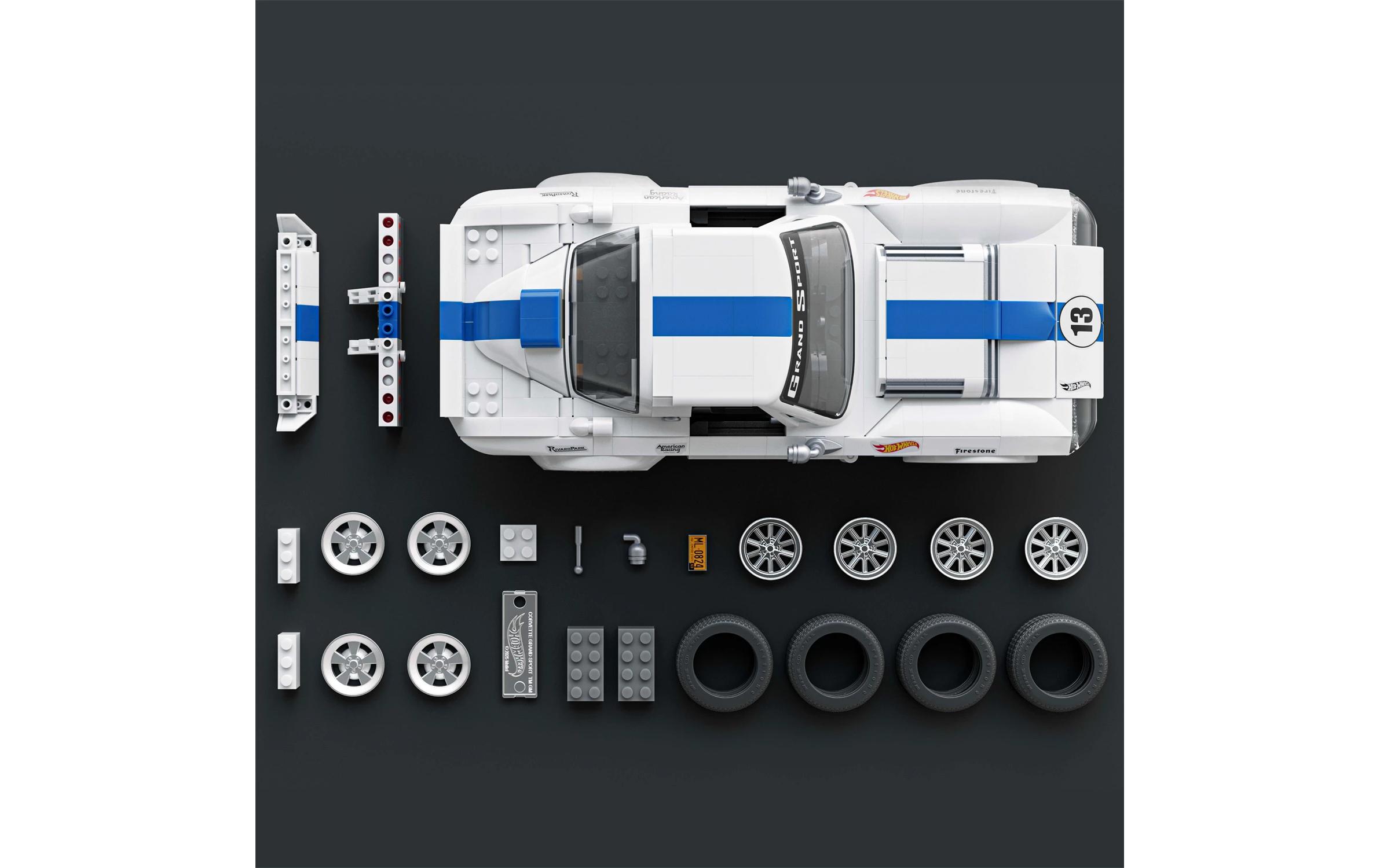 Mega Construx Hot Wheels Mattel Brick Shop Custom Corvette Grand Sport