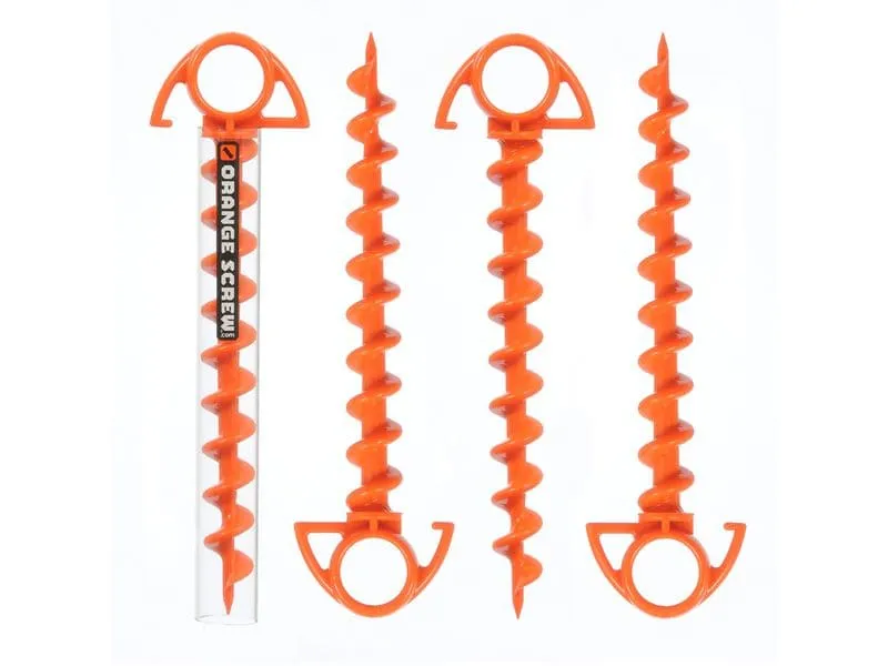 NITE IZE Orange Schraube Ultimativer Erdanker Klein, 4er-Pack NITE IZE Orange Schraube Ultimativer Erdanker Klein, 4er-Pack