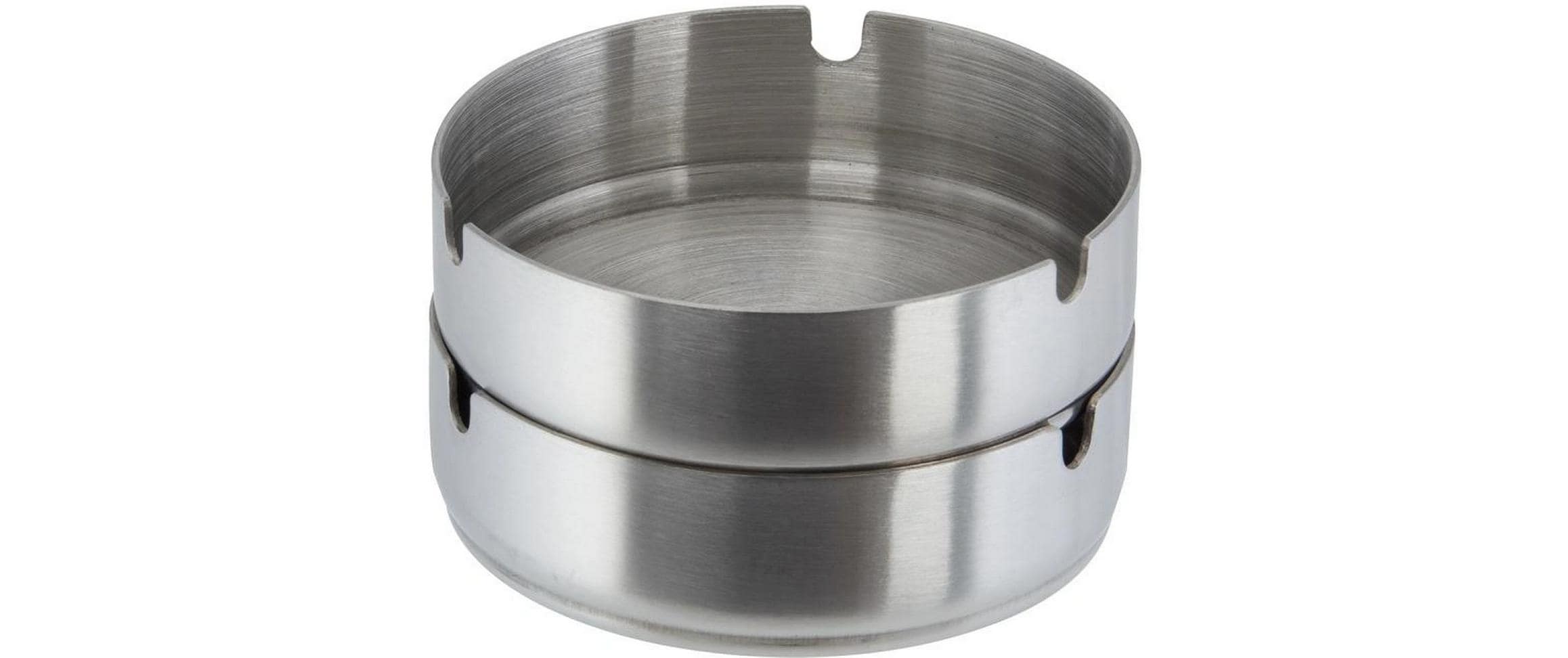 APS Aschenbecher Atlas 10 cm, Silber