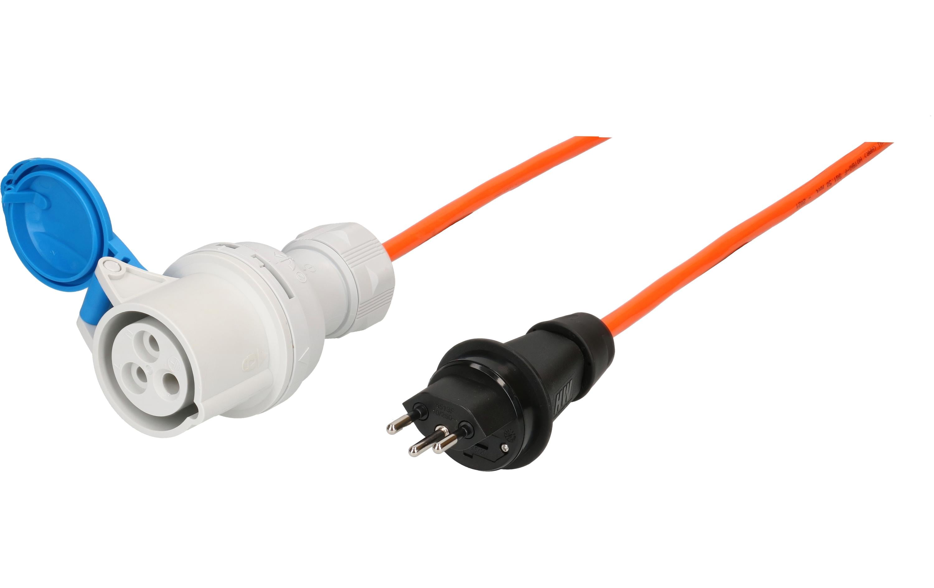 maxCAMP Adapterkabel 1.5 m, CEE16/3 - T13, Blau