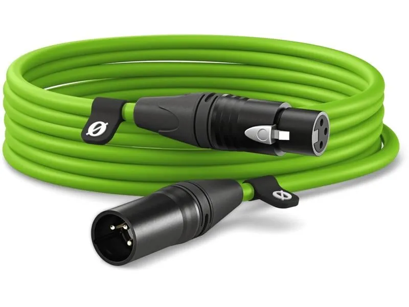 Rode XLR-Kabel XLRm-XLRf 6 m, Grün Rode XLR-Kabel XLRm-XLRf 6 m, Grün